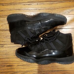 Jordan Black Glossy High-Top Sneakers